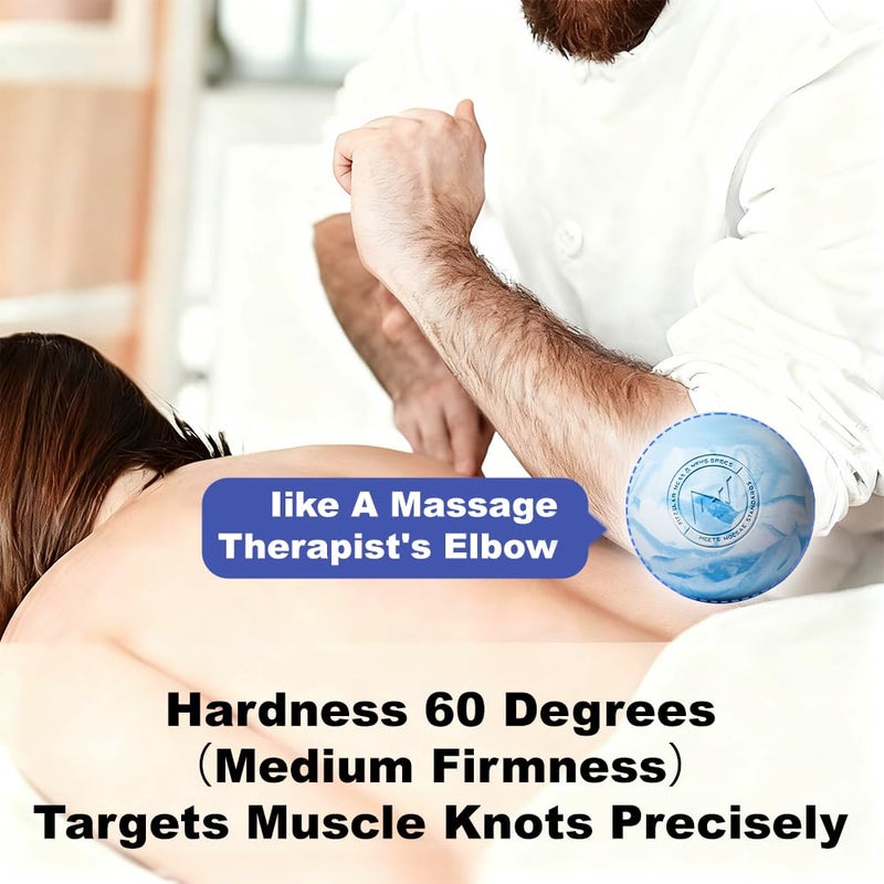 FITZELAR Massage Lacrosse Balls for Myofascial Release, SGS Certification, Massage Deep Tissue for Back and Shoulder, Trigger Point Therapy, Muscle Knots, Relieving Muscle Pain - Image 4